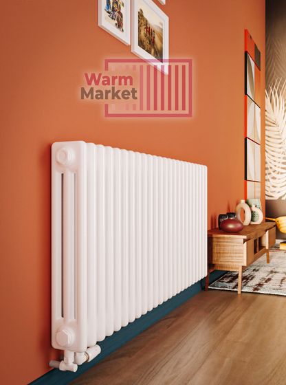 Трубчатый радиатор Solira 3060 N69 нижнее подключение, белый (RAL 9016)