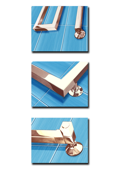 Ultra - дизайн полотенцесушитель с боковым подключением оригинальной формы