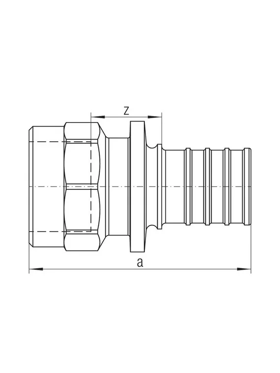 Переходник с внутренней резьбой REHAU 16-Rp 1/2 RX+