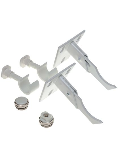 Монтажный комплект для трубчатого радиатора 4 точки (2 крюка и 2 упора)