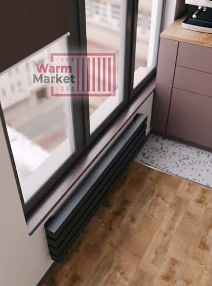 Axxinot Verde 60х60 Z - горизонтальный водяной радиатор шириной 1000 мм, 3 секции