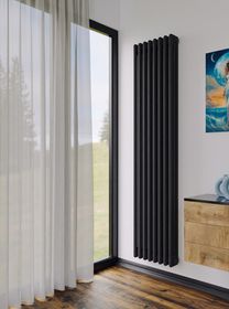 Bronto Pipe 3200 - трехтрубный трубчатый радиатор высотой 2000 мм, нижнее подключение с термостатикой