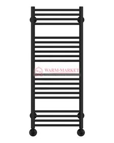 Аврора П20-2 - водяной полотенцесушитель, нижнее подключение, черный