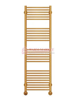 Аврора П27-2 - водяной полотенцесушитель с полками, нижнее подключение, цвет бронза