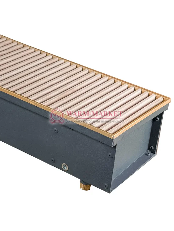 Внутрипольный конвектор Techno WD KVZVs 12 В, высота 85 мм., ширина 420 мм., без решетки