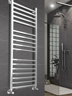 Quatro White - белый полотенцесушитель с квадратным профилем