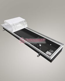 Внутрипольный конвектор Vitron с корпусом из нержавеющей стали(AISI 0,8мм) , без вентилятора шириной 260 мм (без решетки)