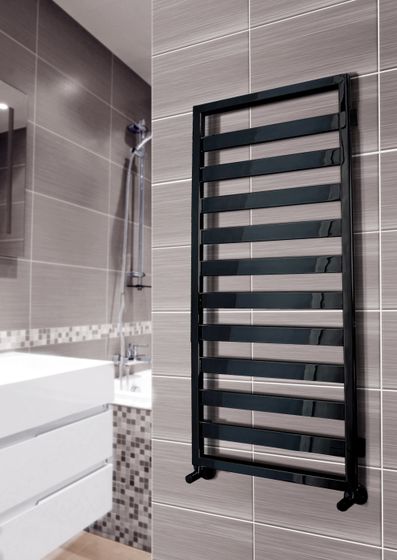 Tempra - дизайн полотенцесушитель с широким профилем прямоугольного сечения