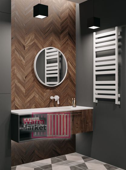 Axxinot V 50 - водяной дизайн полотенцесушитель с квадратным и прямоугольным профилем из нержавеющей стали