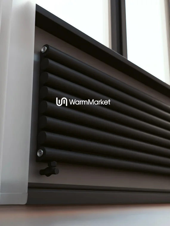 Bareng Monte Z 1000 - горизонтальный трубчатый радиатор шириной 1000 мм, нижнее разнесенное подключение