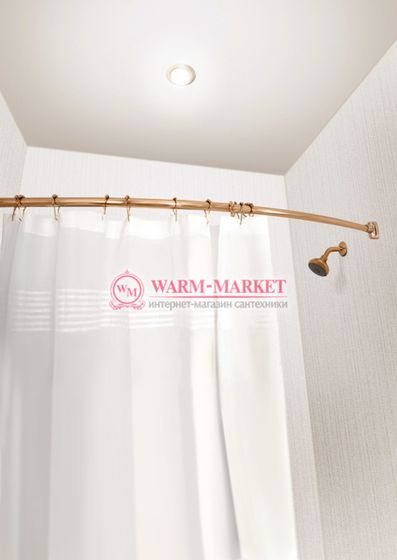 Карниз по контуру ванны дугообразный Premium цвет бронза (параллельные стены)