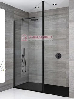 Душевой термостатический комплект Warmer Black Line Bl 400300-10D Termo