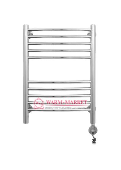 Mini 600х400 - узкий электрический полотенцесушитель из нержавеющей стали 400 мм. шириной цвет черный.