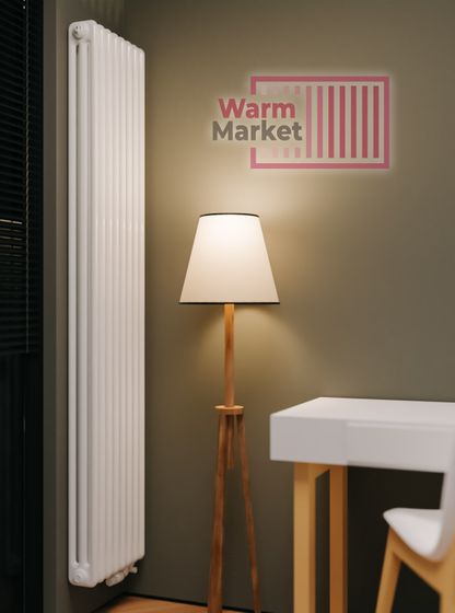 Rifar Tubog 3150 - трехтрубный трубчатый радиатор, нижнее подключение с термостатическим клапаном