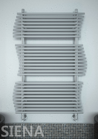 Siena E - электрический дизайн  полотенцесушитель необычной формы.