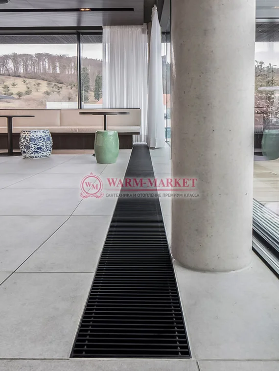 Внутрипольный конвектор Katherm QL с системой вентиляции