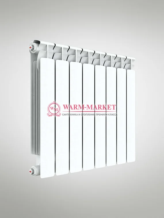 Rifar Alp Ral 500 - цветной биметаллический радиатор с боковым подключением