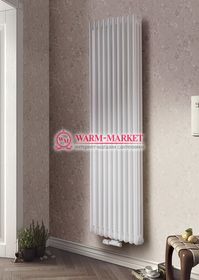 Вертикальный трубчатый радиатор Purmo Delta Lazerline 3180-10 секций, трехтрубный с нижним центральным подключением.