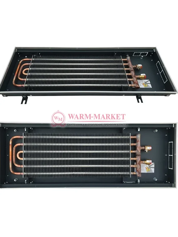 Внутрипольный конвектор Techno Power KVZ(16), высота 85 мм., ширина 250 мм., без решетки