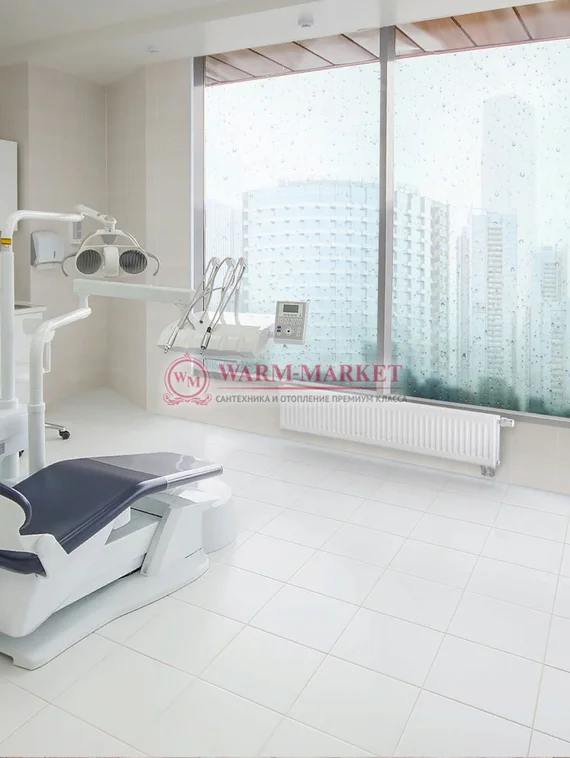 Радиатор панельный Royal Thermo Ventil Hygiene 30 Bianco Traffico с нижним подключением