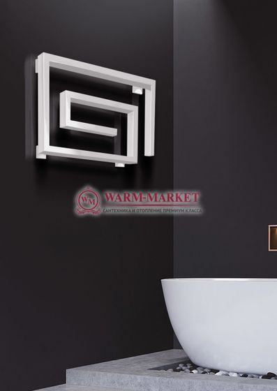 Garmonia R-дизайнерский водяной полотенцесушитель из квадратного профиля