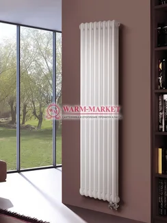Вертикальный трубчатый радиатор Irsap Tesi RT 31800-8 №26, трехтрубный с нижним подключением.