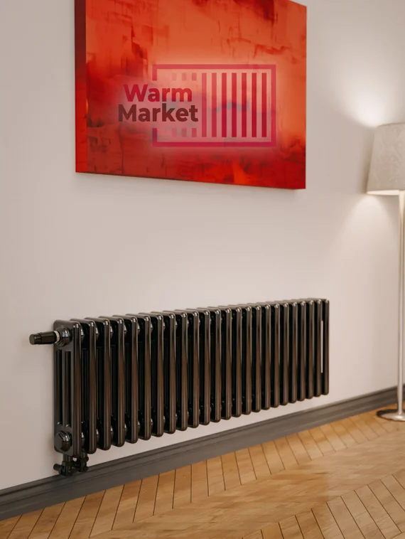 Axxinot Sentir 3040 - стальной трубчатый радиатор, нижнее подключение с термостатикой N69 твв