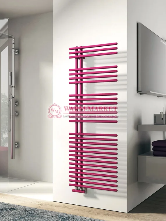 Полотенцесушитель Irsap Funky из нержавеющей стали с горизонтальными секциями круглых трубок