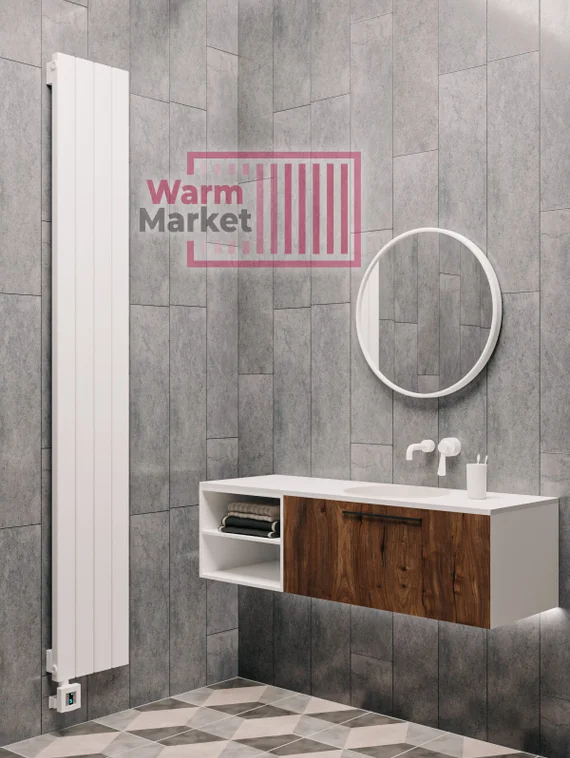 Axxinot Adero 30х60 VE - вертикальный электрический радиатор высотой 1500 мм, 5 секций