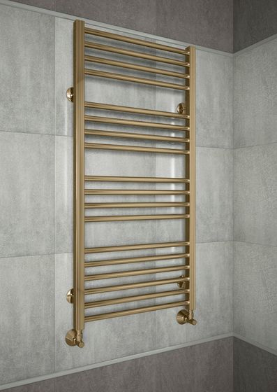 Sicilia E- бронзовый полотенцесушитель с квадратными вертикалями.