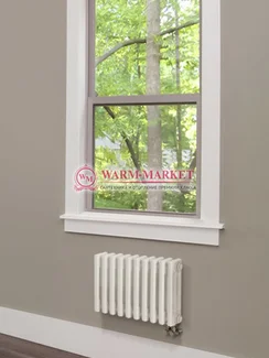 Трубчатый радиатор Purmo Delta 3037-8 секций, трехтрубный с нижним правым/левым подключением с вентилем.