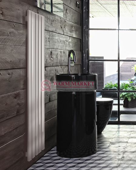 Steel V 60х30 1500 - вертикальный трубчатый дизайн-радиатор, 7 секций