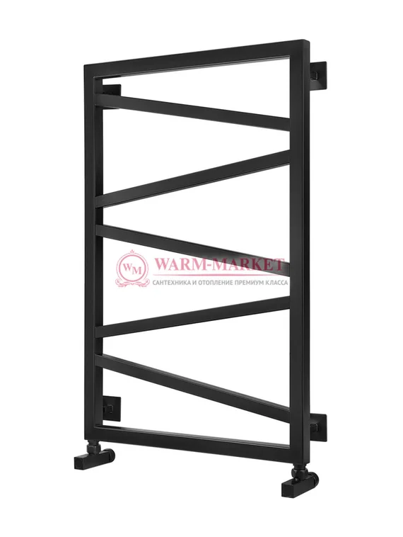 Электрический полотенцесушитель Secado Мирано из нержавеющей стали, черный