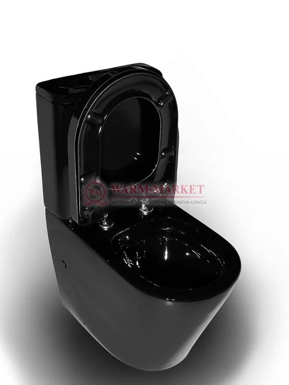 Унитаз Nilo 2303 nero черный глянцевый