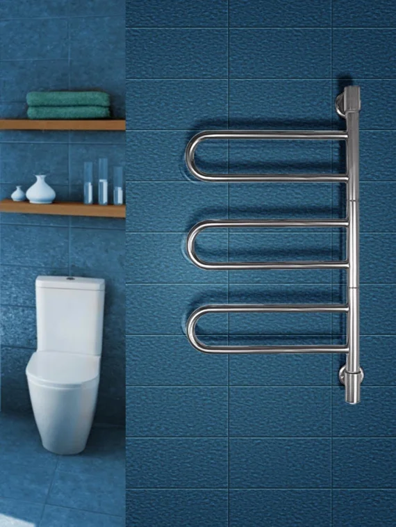 Электрический поворотный полотенцесушитель KARO E с малым энергопотреблением