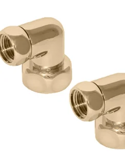 Переходник угловой бронзовый для подключения полотенцесушителя .