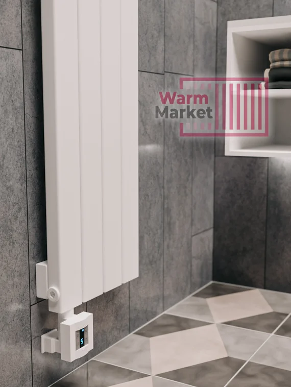 Axxinot Adero 30х60 VE - вертикальный электрический радиатор высотой 1500 мм, 9 секций