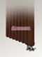 Трубчатый вертикальный радиатор Dia Norm 3180 трехтрубный нижнее правое/левое подключение с вентилем коричневого цвета