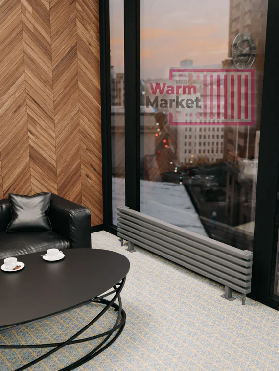 Axxinot Cardea 60х30 ZN - горизонтальный радиатор на ножках шириной 700 мм, 5 секций