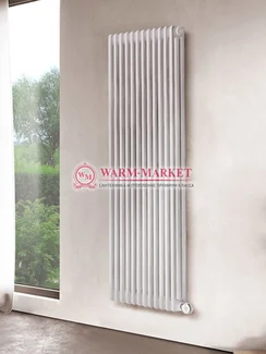 Delta Electric 1800, 12 секций, 3 трубный - электрический вертикальный трубчатый радиатор