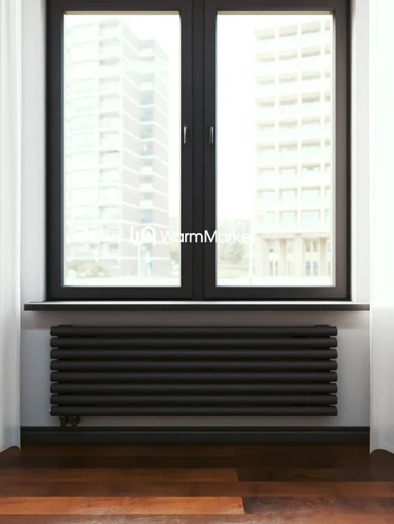 Bareng Monte Z 600 - горизонтальный трубчатый радиатор шириной 600 мм, нижнее левое подключение