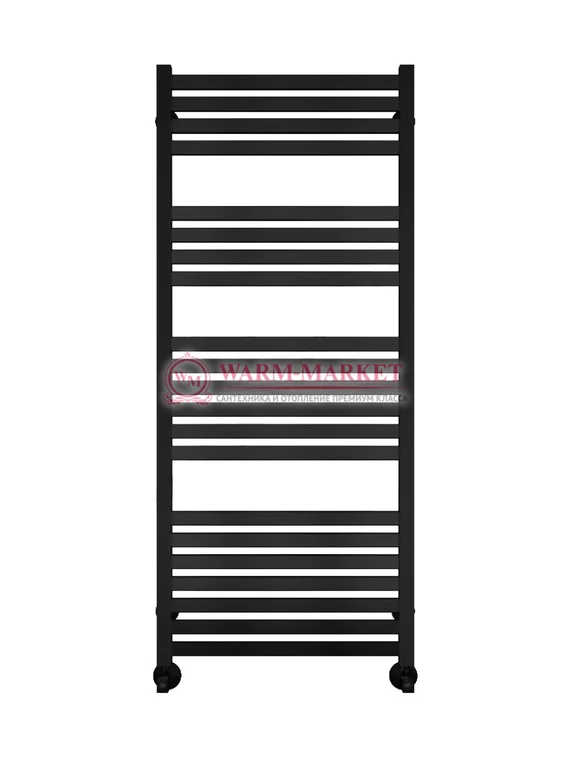 Тоскана П21 - водяной полотенцесушитель, нижнее подключение, черный