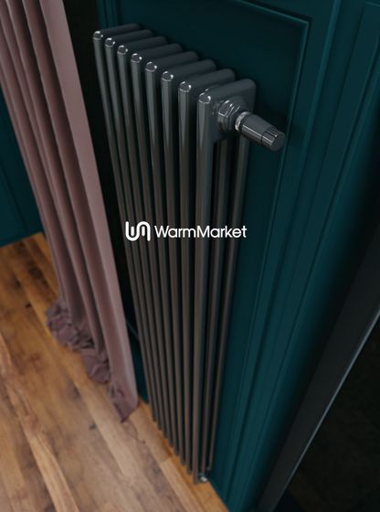 Bareng Softy 3150 - трехтрубный трубчатый радиатор высотой 1500 мм, нижнее подключение с термостатикой