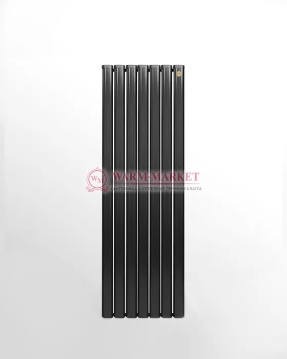 Вертикальный дизайн радиатор Anit Vertical 1500 анодированный алюминий цвет черный | Фото 3