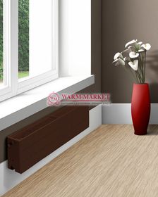 Dia Norm Ramo Compact RC 33, высотой 300 мм - панельный радиатор с бороздками боковое подключение коричневого цвета