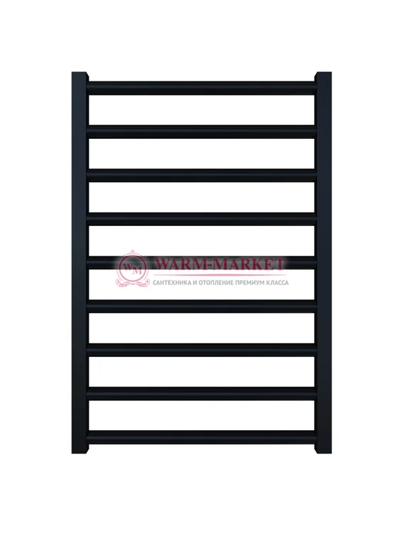 Mandarino Tubo 500х800 - цветной полотенцесушитель из анодированного алюминия, модель 9/1