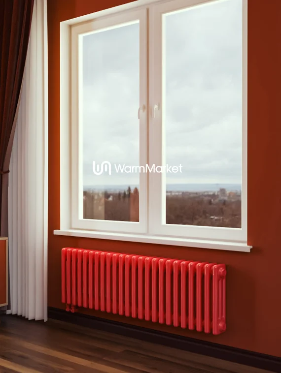 Bareng Softy 3030 - трехтрубный трубчатый радиатор высотой 300 мм, нижнее подключение