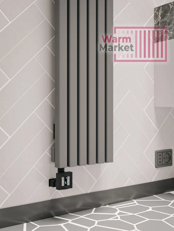 Axxinot Fortalla 40х40 VE - вертикальный электрический радиатор высотой 2000 мм, 7 секций