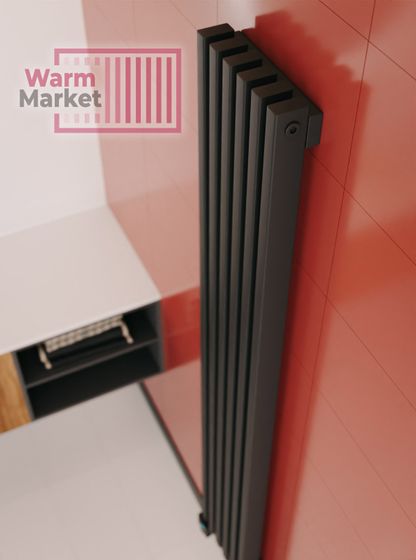 Axxinot Cardea 60х30 VE - вертикальный электрический радиатор высотой 1250 мм, 10 секций