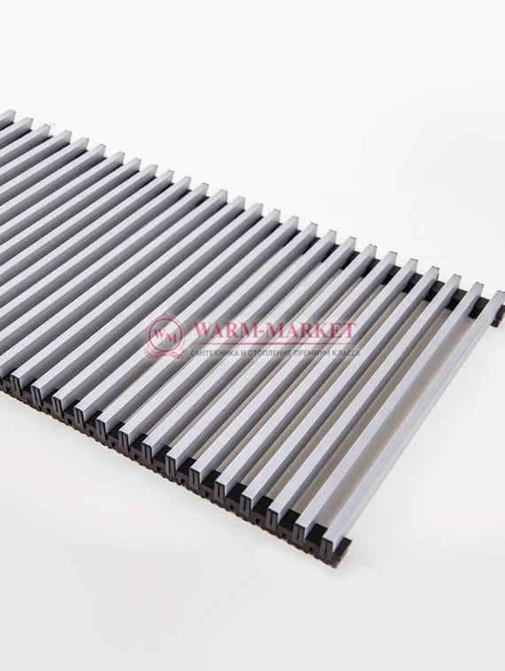 Декоративная решетка Techno Elit рулонная алюминиевая, цвет алюминий, шириной 250 мм